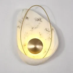 Modern Marble Shell Wall Lamp - Stylish Home Lighting Fixture
