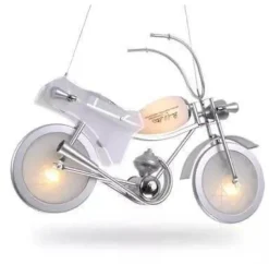 Modern Motorcycle Chandelier - Unique Aluminum Glass Light Fixture