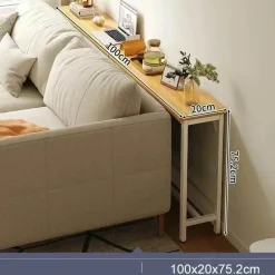Modern Narrow Sofa Table - Space-Saving Contemporary Design