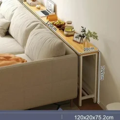 Modern Narrow Sofa Table - Space-Saving Contemporary Design