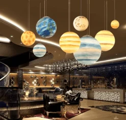 Modern Planet Pendant Light - Creative Universe Design