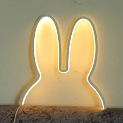 Modern Rabbit Night Lamp - Cute LED Bedroom Lighting