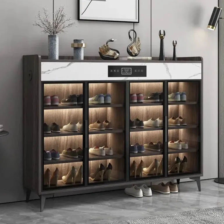 Modern Shoe Rack - Smart Disinfecting Storage Solution