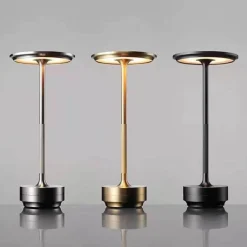 Modern Touch Lamp - Elegant Disk Lighting Fixture