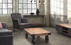 Modern Wood and Iron Dining Table - Stylish Classic Design