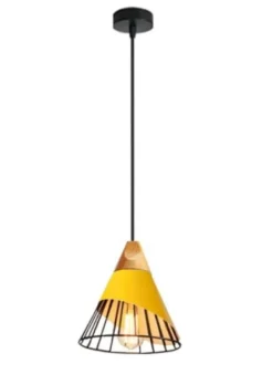 Modern Wooden Cone Pendant Light - Stylish Home Lighting Fixture