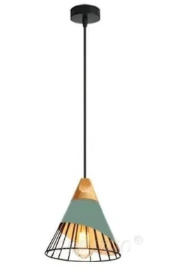 Modern Wooden Cone Pendant Light - Stylish Home Lighting Fixture