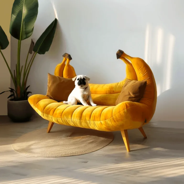 Modern Yellow Sofa - Simple Contemporary Design