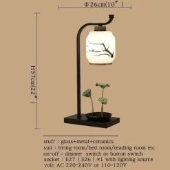 Moderne japanische Tischlampe – Stilvolles Wohndekor