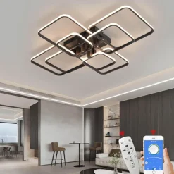 Moderne Kunstformen Smart Home LED-Kronleuchter