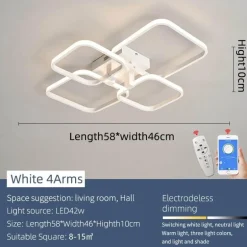 Moderne Kunstformen Smart Home LED-Kronleuchter