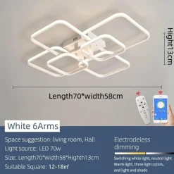 Moderne Kunstformen Smart Home LED-Kronleuchter
