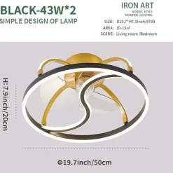 Moderne LED-Deckenventilatorleuchte – Elegante Leuchte