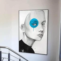 Moderne Leinwandkunst für Frauen – Zeitgenössische Wanddekoration