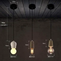 Moderne Loft Pendelleuchte - Kleiner eleganter Kronleuchter