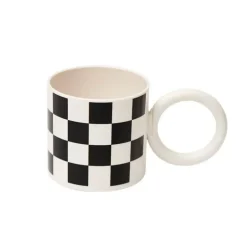 Moderne Porzellantasse – 300 ml Kaffeetasse mit Ringgriff