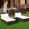 Moderne 5-teilige Terrassen-Loungemöbel