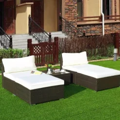 Moderne 5-teilige Terrassen-Loungemöbel