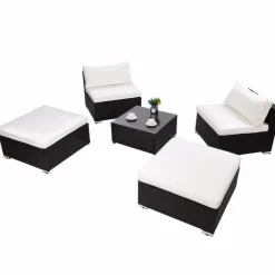Moderne 5-teilige Terrassen-Loungemöbel
