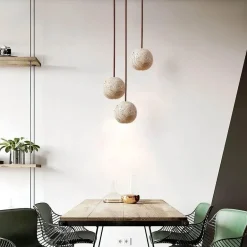 Moderne Travertin-Pendelleuchte – Stilvolle Deckenleuchte
