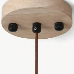 Moderne Travertin-Pendelleuchte, elegante Deckenleuchte aus Stein für zeitgenössische Räume