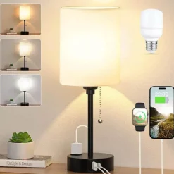 Moderne USB-Schreibtischlampe – Stilvolle Tischleuchte aus Metall