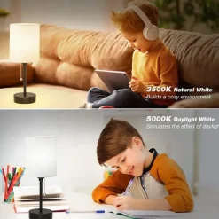 Moderne USB-Schreibtischlampe – Stilvolle Tischleuchte aus Metall