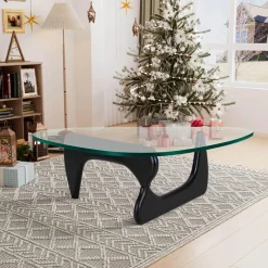 Moderner Couchtisch aus Glas – elegantes unregelmäßiges Design für das Wohnzimmer