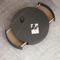 Moderner Couchtisch aus Schiefer – Zeitgenössische Wohnzimmermöbel