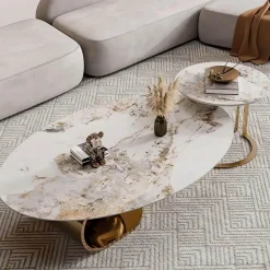 Moderner Couchtisch Livia aus Marmor – Elegante Möbel