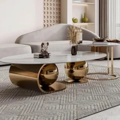 Moderner Couchtisch Livia aus Marmor – Elegante Möbel