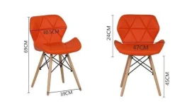 Moderner, einfacher, farbenfroher Heimstuhl