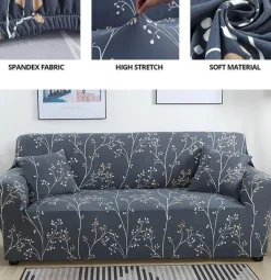 Moderner elastischer Sofabezug - Bedruckter Couchschutz