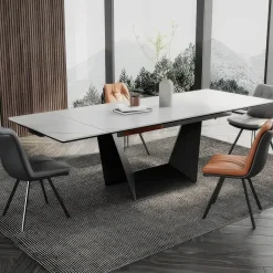 Moderner Esstisch aus Holz – lässig-elegantes Design