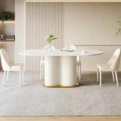 Moderner Esstisch mit Glasplatte - Debora Slate Furniture