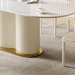 Moderner Esstisch mit Glasplatte - Debora Slate Furniture