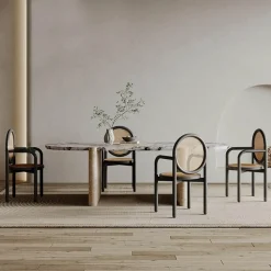 Moderner Esstisch mit Steinoberfläche - Elena Stone Dining Furniture