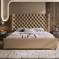 Moderner gepolsterter Bettrahmen - Denise Bed