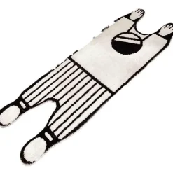 Moderner karierter Teppich – schlichter Akzentteppich