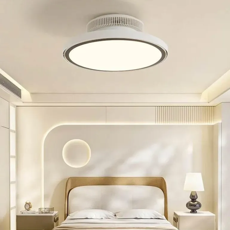 Moderner LED-Deckenventilator – Vollspektrum-Design mit unsichtbaren Flügeln