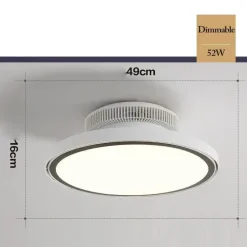 Moderner LED-Deckenventilator – Vollspektrum-Design mit unsichtbaren Flügeln