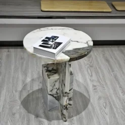 Moderner Marmor-Beistelltisch – Elegantes Akzentmöbel