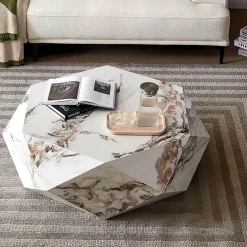 Moderner Marmor-Couchtisch – Elegante Wohnzimmermöbel