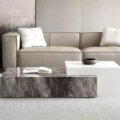 Moderner Marmor-Couchtisch – Elegante Wohnzimmermöbel