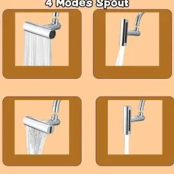 Moderner matter Küchenhahn – Multifunktionales Wasserfall-Design