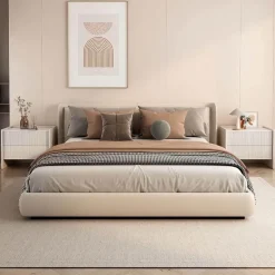 Moderner Nachttisch aus Schiefer – Stilvoller Nachttisch mit Schieferplatte