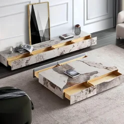 Moderner TV-Schrank – Brunella Slate Entertainment Unit für zeitgenössische Wohnzimmer