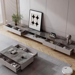 Moderner TV-Schrank - Denis Slate Entertainment Center