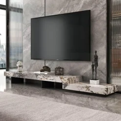 Moderner TV-Schrank aus Schiefer – Stilvolles Entertainment-Center