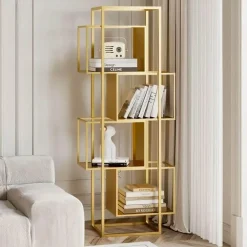 Modernes Bücherregal aus Holz – Stilvolles Lagerregal